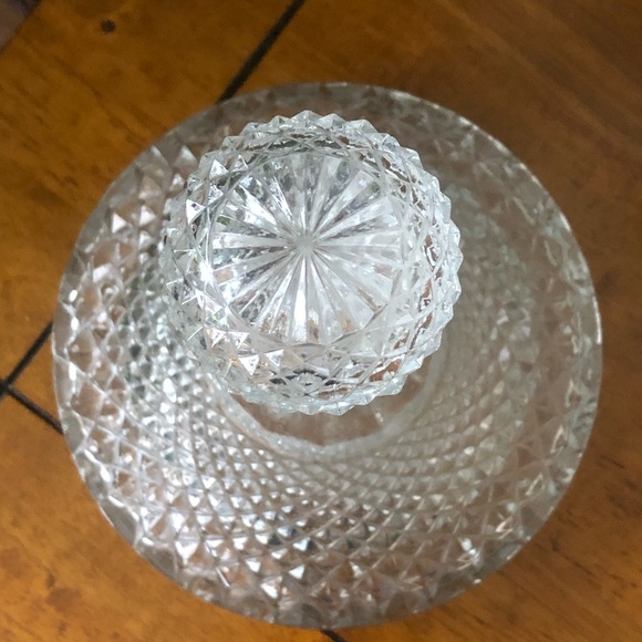 Vintage 50’s High Quality Crystal Glass Ship's Decanter Diamond Cut English - Picture 2 of 15